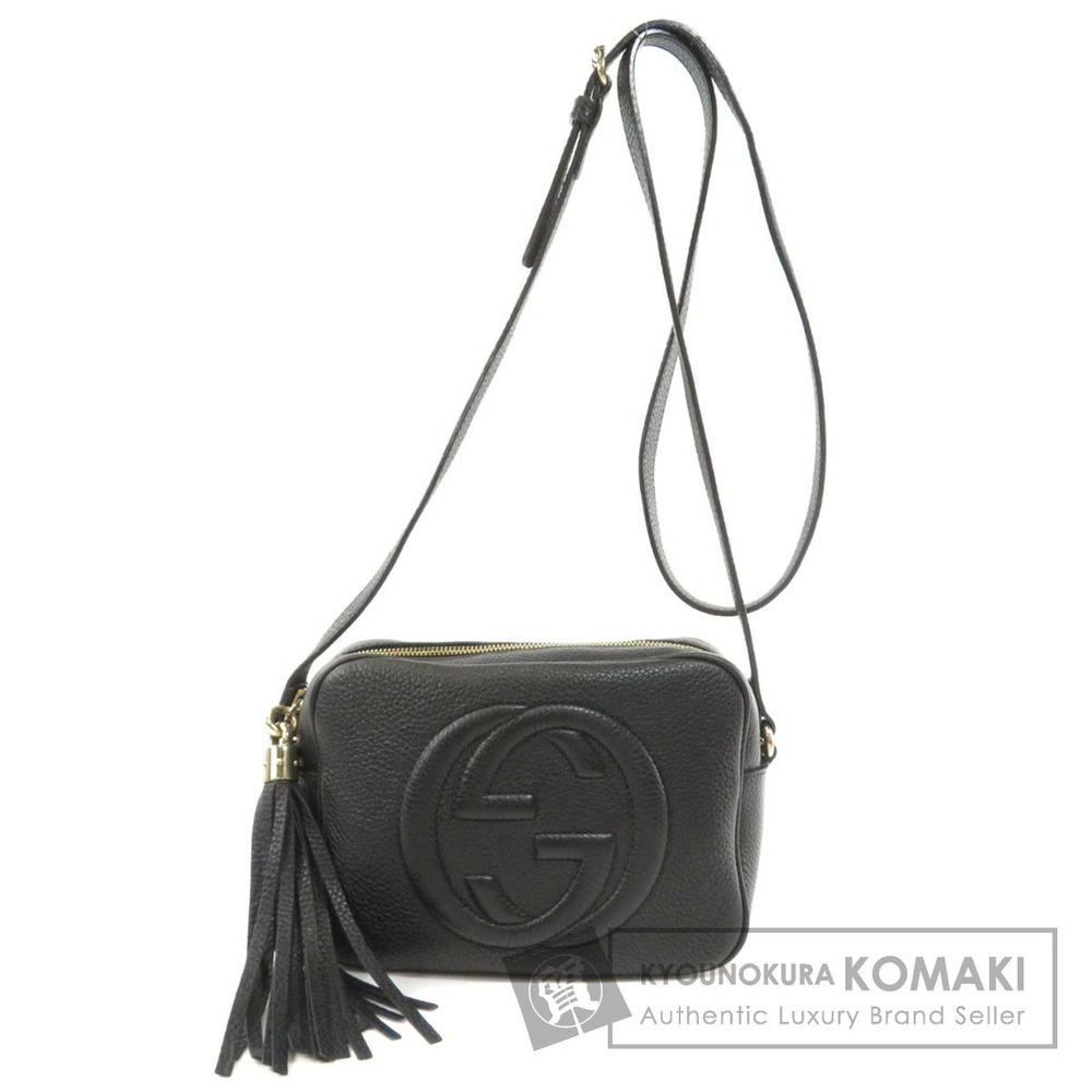 Gucci Soho Disco Shoulder Bag Calfskin Black